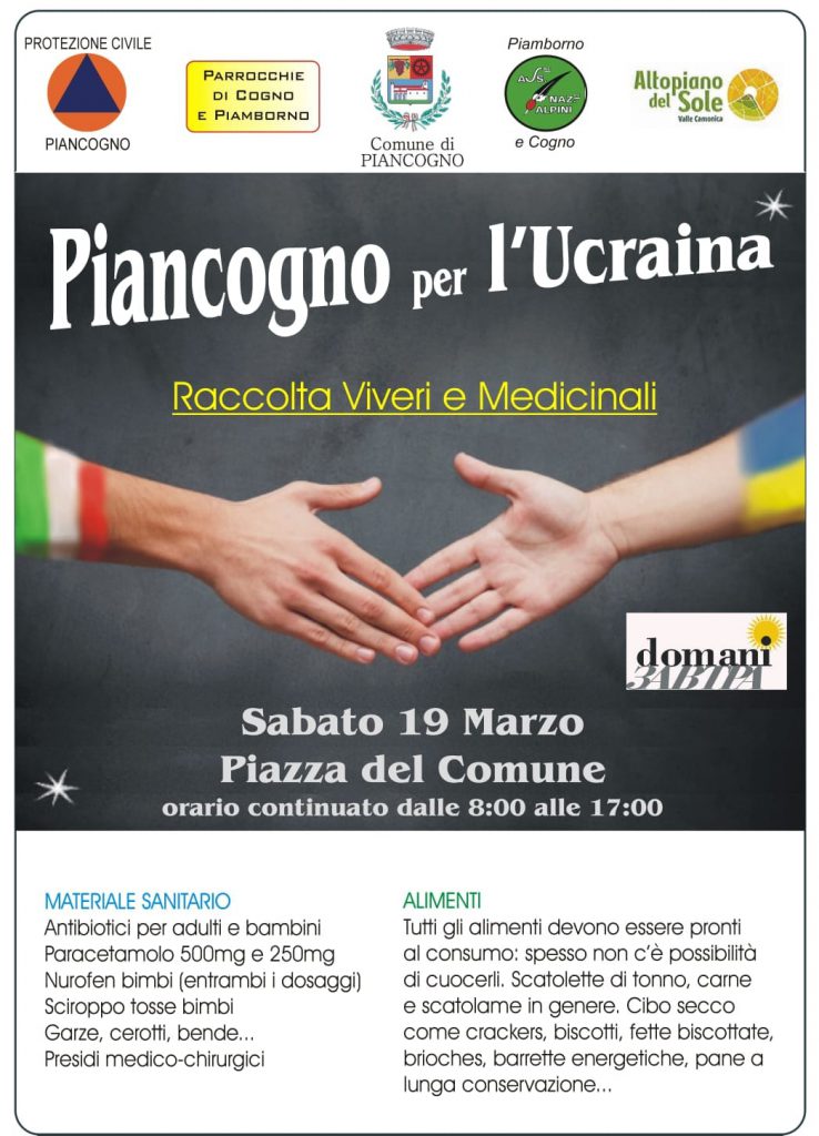 Piancogno per l'Ucraina